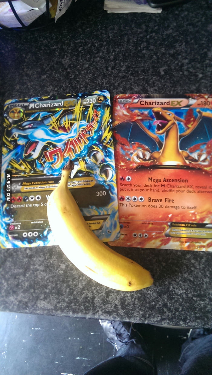 Pokemon cards are bigger than I remember...banana for scale - 9GAG Pokemon cards are bigger than I remember...banana for scale - 9GAG