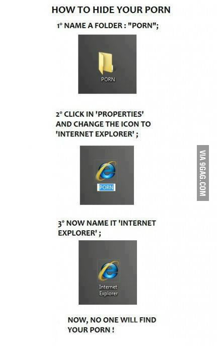 The best way to hide porn - 9GAG