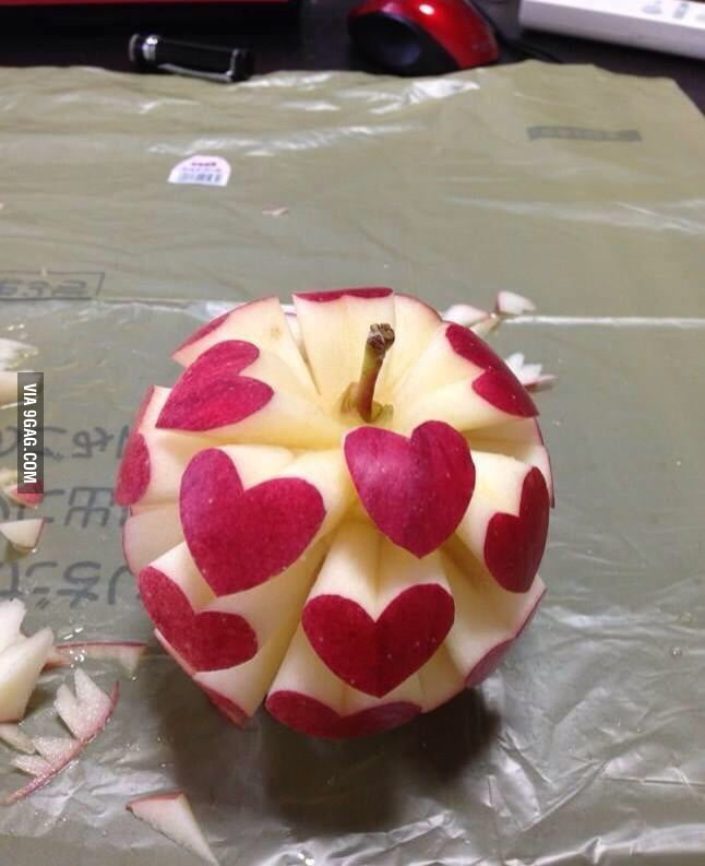 Cute apple art - 9GAG