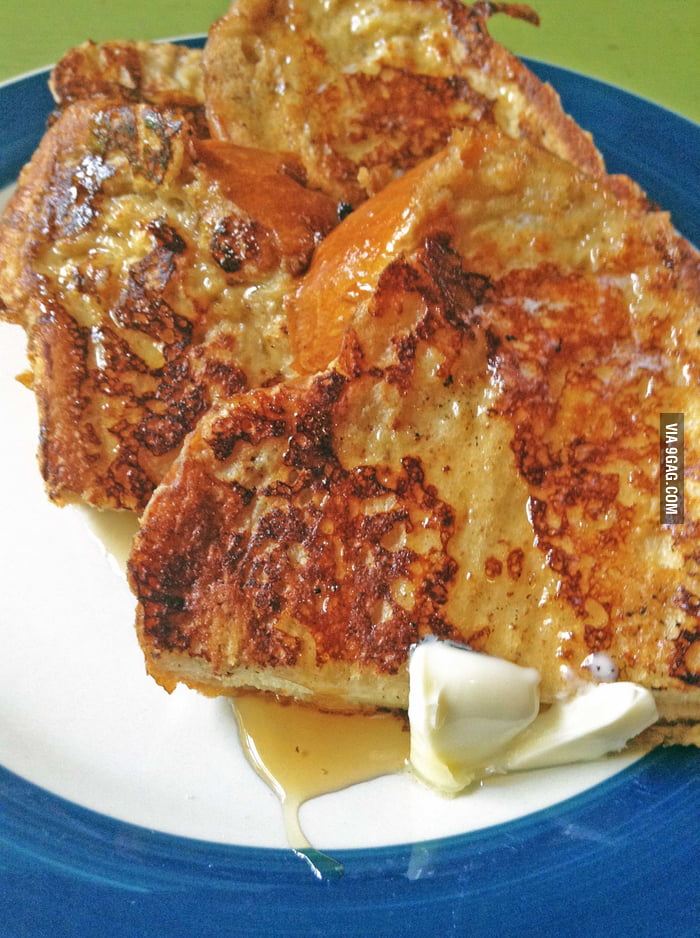 Cast Iron Skillet Challah Bread French Toast 9GAG