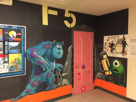 My Art Room At School Made A Door Decoration Late For Halloween