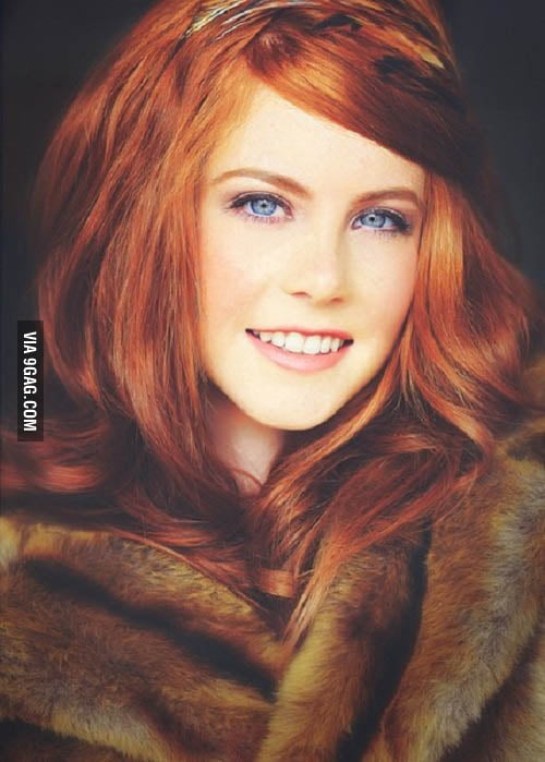 Red hair, Blue eyes - 9GAG