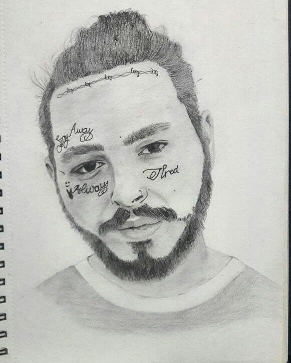 Post malone  postmalone postmalone art illustration instatag4likes  drawing draw picture photography art artist sketch  Instagram