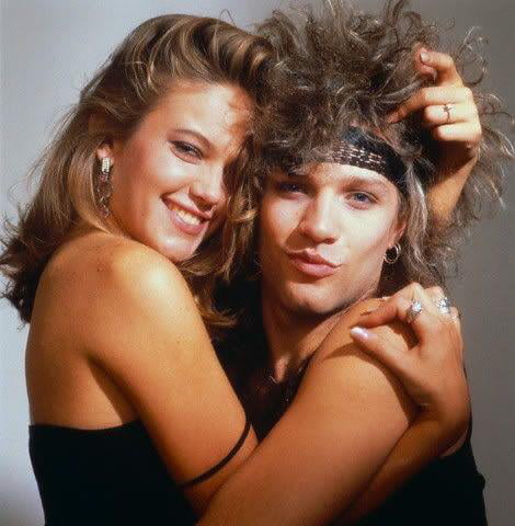 Diane Lane And Jon Bon Jovi 1985 She Was Rumored To Be The Inspiration For You Give Love A Bad Name 9gag