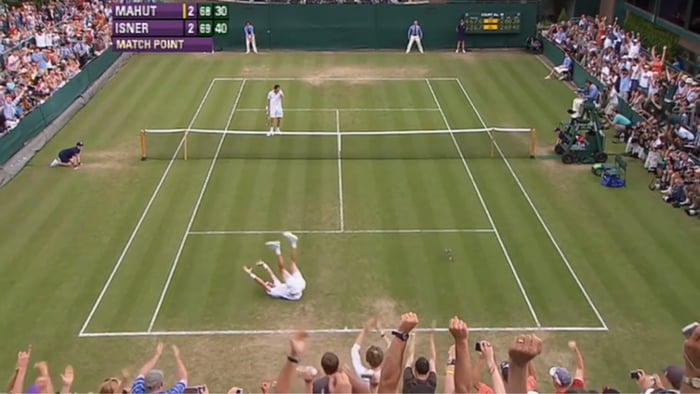 Long match. Теннисный матч Джон Изнер - Николя маю (Уимблдонский турнир, 2010). Longest Tennis Match.