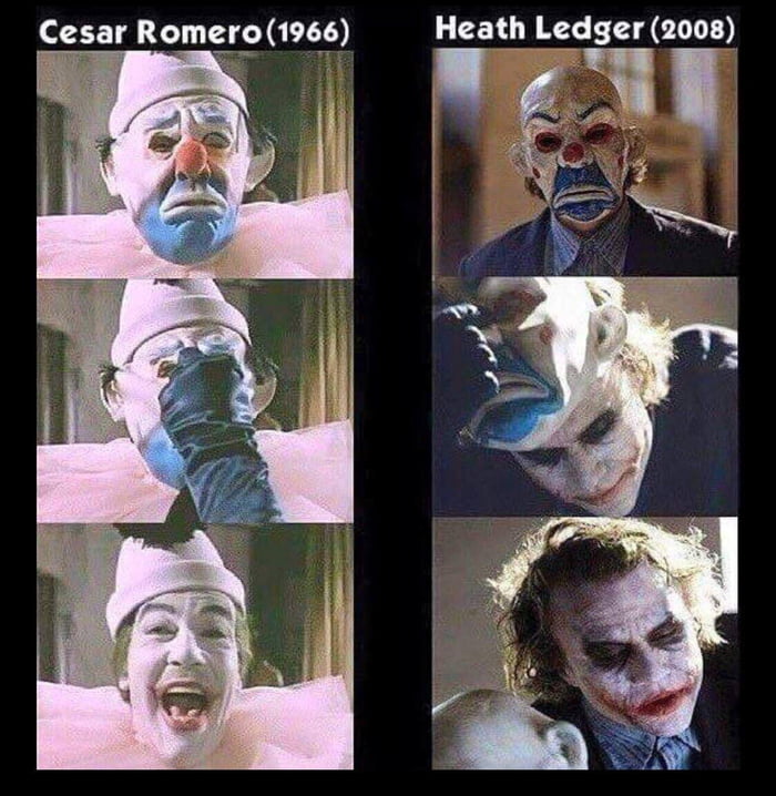 The Joker’s introduction in the TV series and Nolan’s Dark Knight - 9GAG