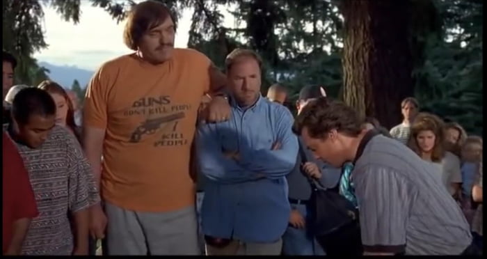 In Happy Gilmore (1996) the actor playing Mr Larson, Richard Kiel, is ...