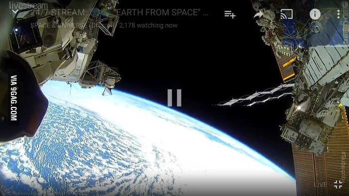 Did you know there's a live video stream 24/7 on YouTube from space ...