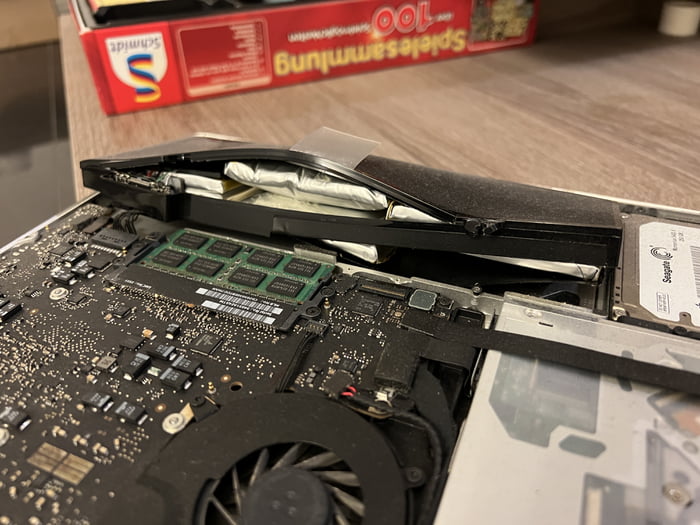 So, my brother left his 12 year old laptop in the attic. No biggie