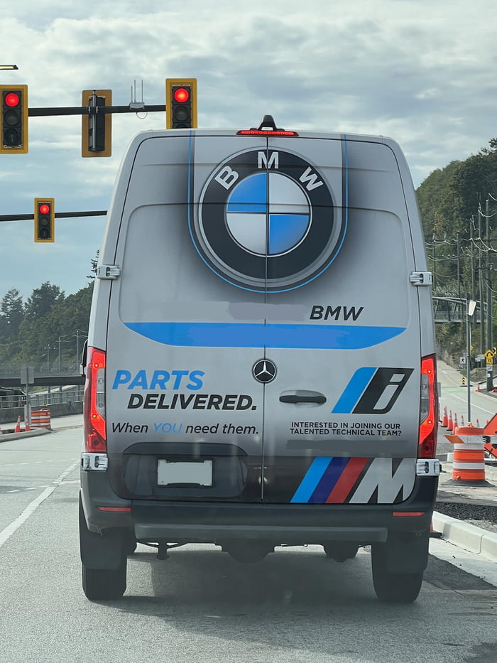 This BMW Dealership Uses Mercedes Benz Sprinter Vans To Deliver Parts