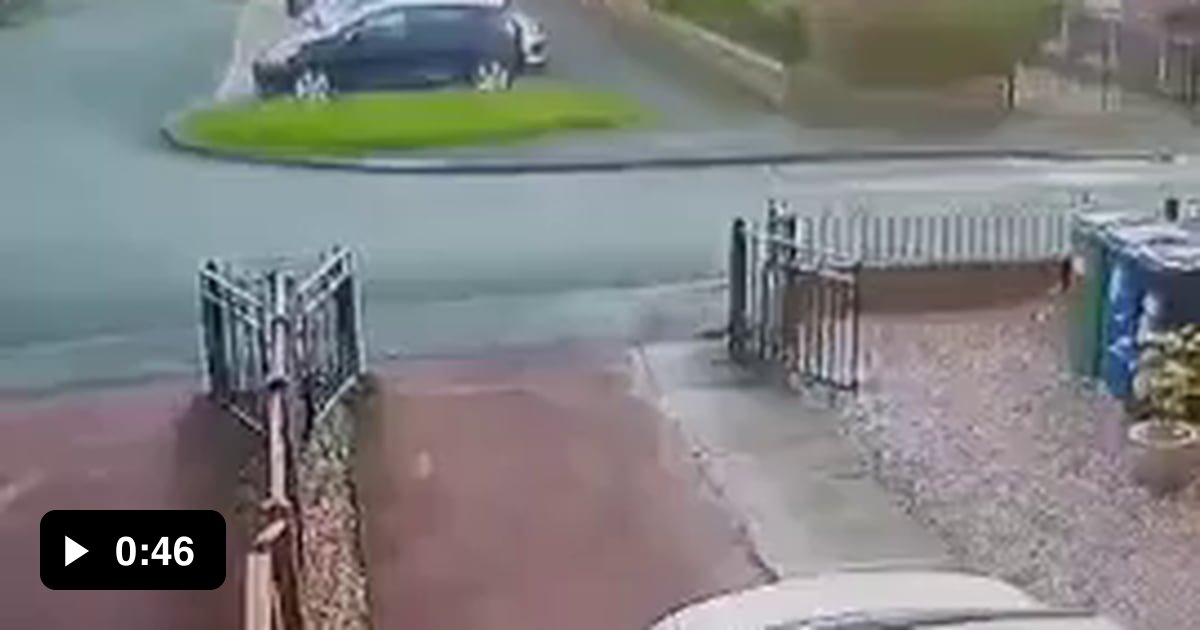 Attempting to free car door stuck on the fence - 9GAG