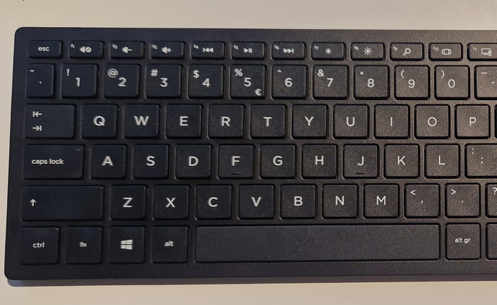 This HP keyboard has no Fn-lock key. If you press F1 for example it ...