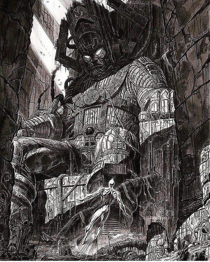 Galactus Drawing By Giorgio Comolo Gag