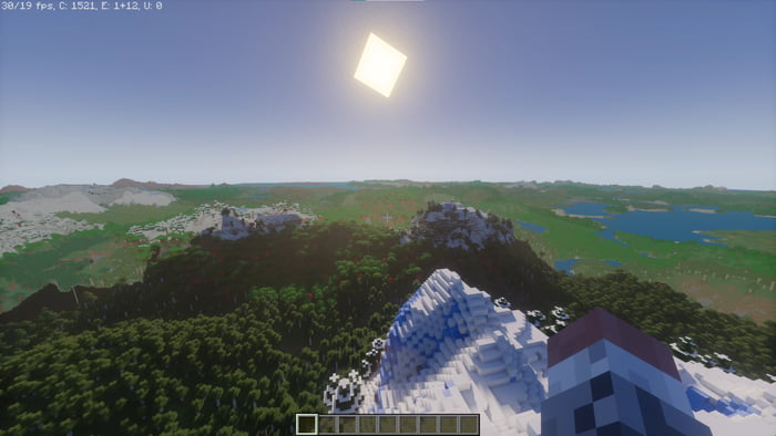 Infinite Render Distance in Minecraft (Distant Horizons Mod) - 9GAG