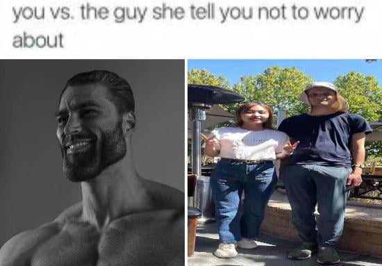 You Vs The Guy She Tell You Not To Worry About 9gag