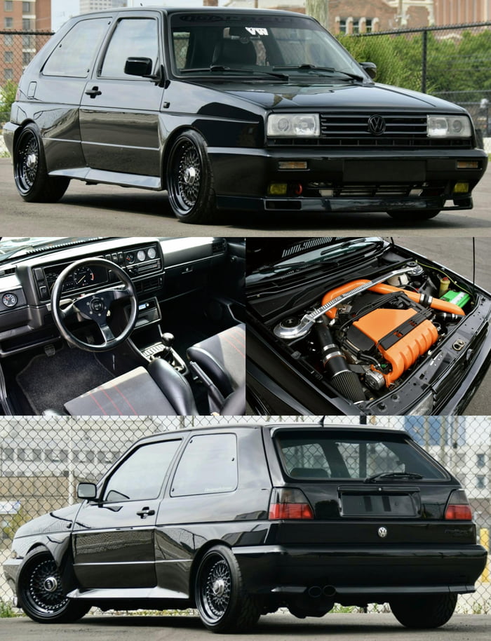 1989 VW Rallye Golf AWD Syncro 2.9T VR6 5spd Jet Black - 9GAG
