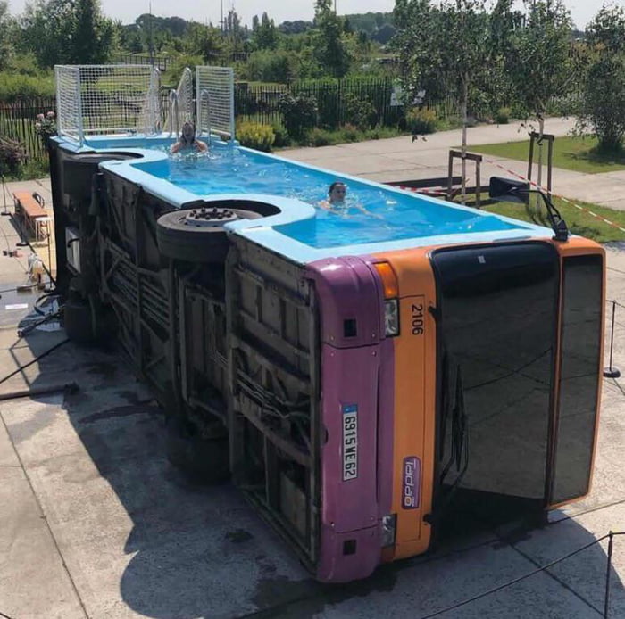 Pool Trac Bus Swimming Pool Bus - 9GAG