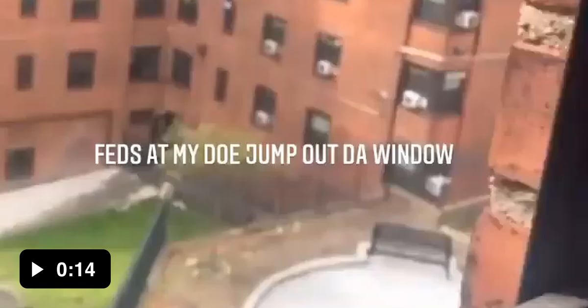 Dude Just Jumps Off A 3rd Floor Window And Keeps Going To Escape The