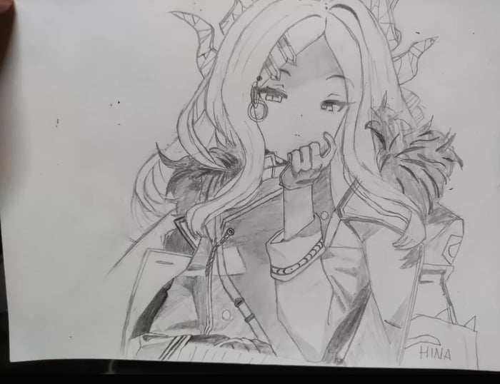 I drew Hina BA 9GAG