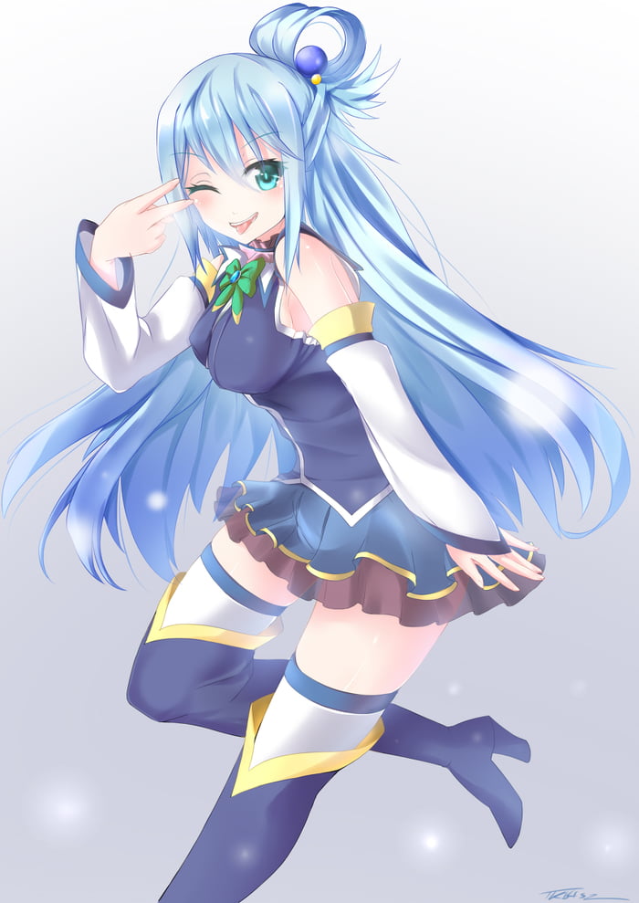 Aqua drawn by TKb4sz - 9GAG