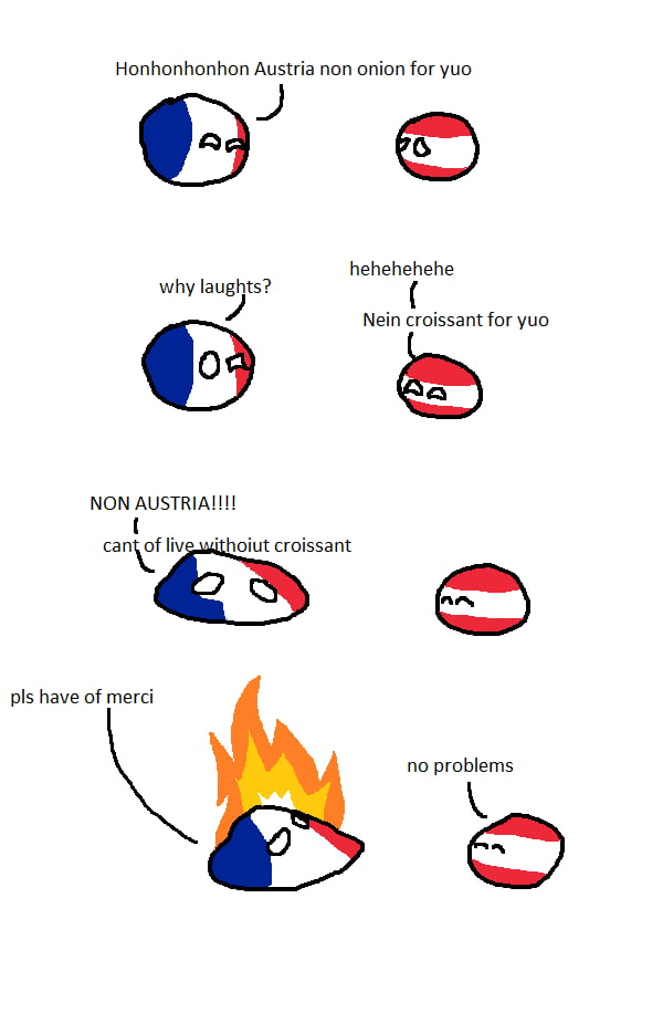 No onion for Austria, no croissant for France 9GAG