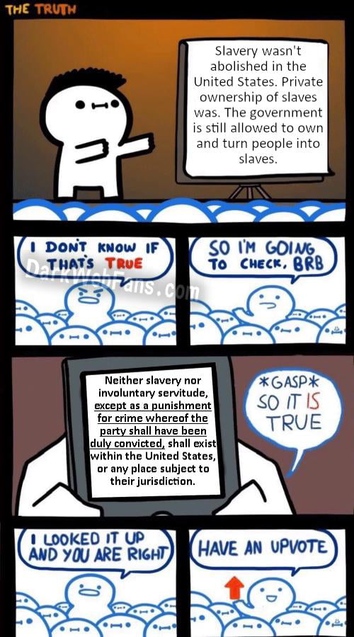 Unfun Fact Slavery Is Still Legal In The United States 9GAG