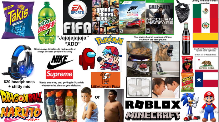 Latino kid in the game server starter pack. - 9GAG