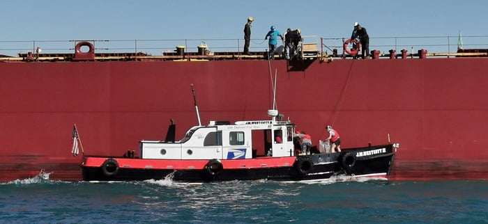 Michigan is the only place in the world with a floating post office ...