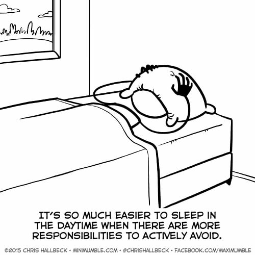 Dealing with the day face down. 9GAG