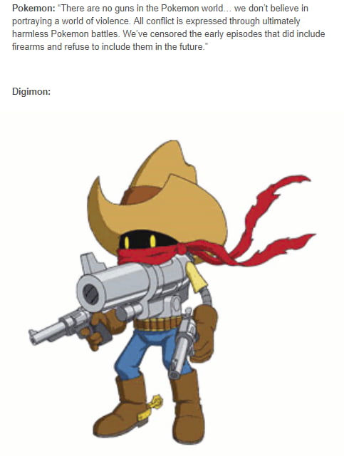 Gunmon? Pistolmon? Gatmon? Revolvermon? - 9GAG