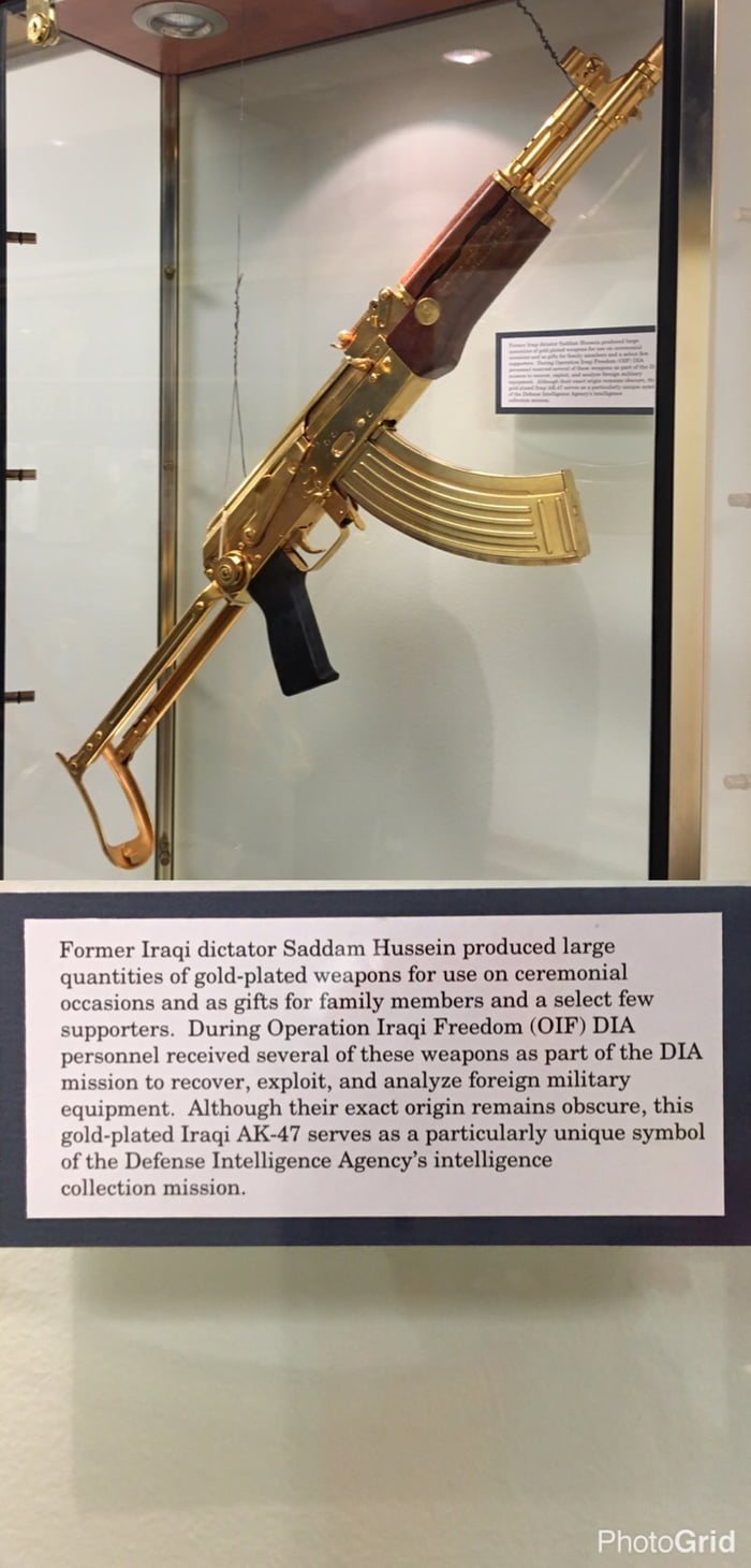 Ak 47 Taken From Saddam Hussein S Personal Collection 9gag