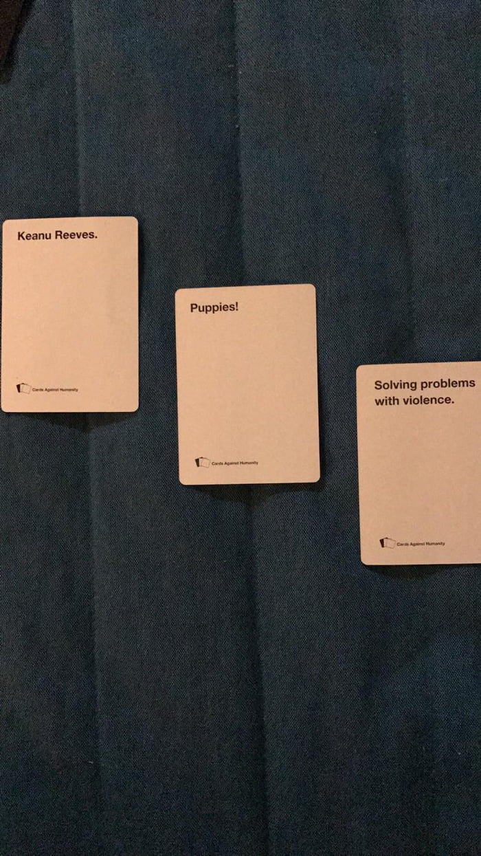 The Plot Of John Wick 2014 As Explained By Cards Against Humanity 