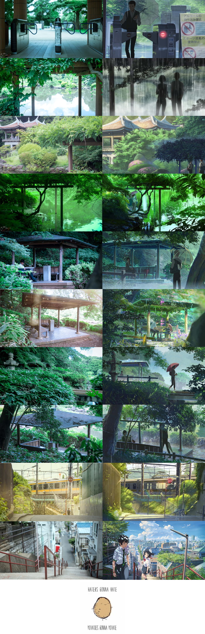 My Own Version Of Real Life Makoto Shinkai S Garden Of Words 9gag