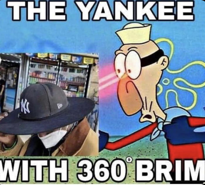 yankee hat with 360 brim