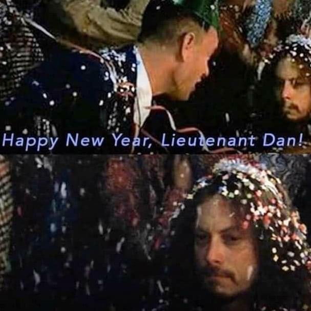 If you start Forrest Gump at 10:38:57 on New Year's Eve you can ring in ...