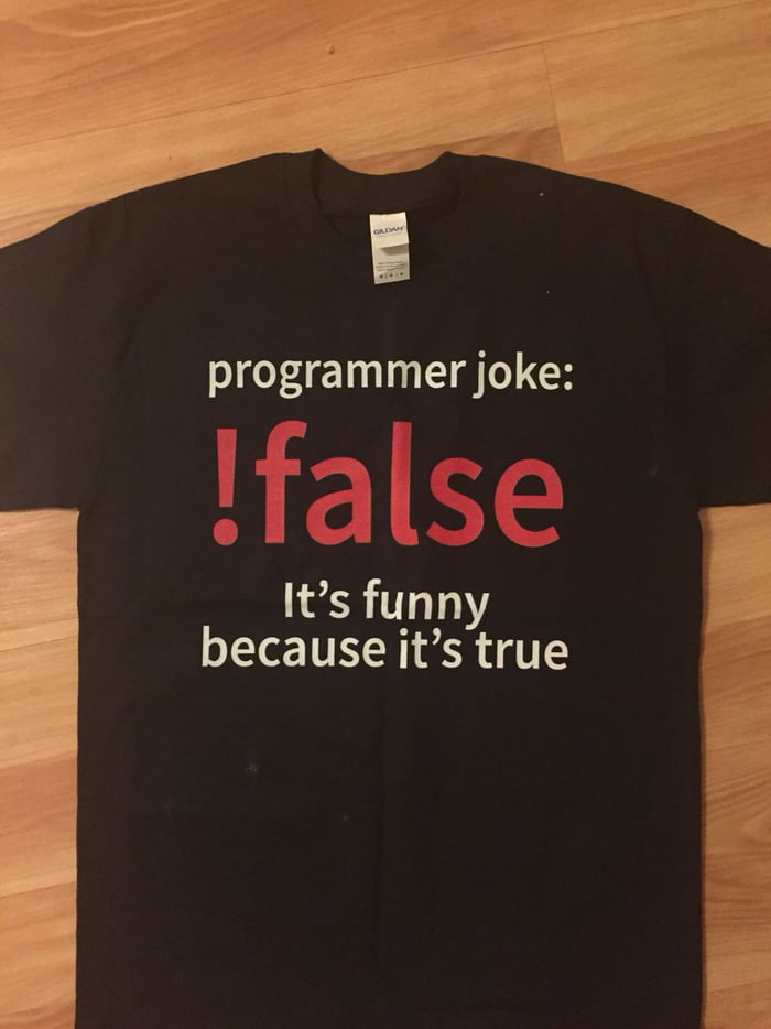 Programmer dad joke on a shirt - 9GAG