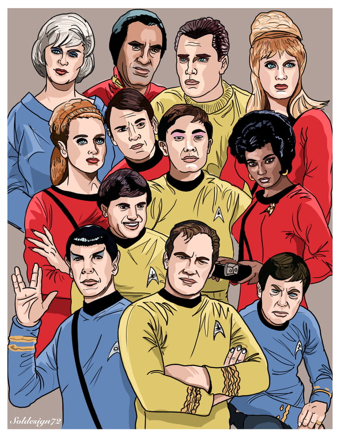 Retro Star trek poster illustrations - 9GAG