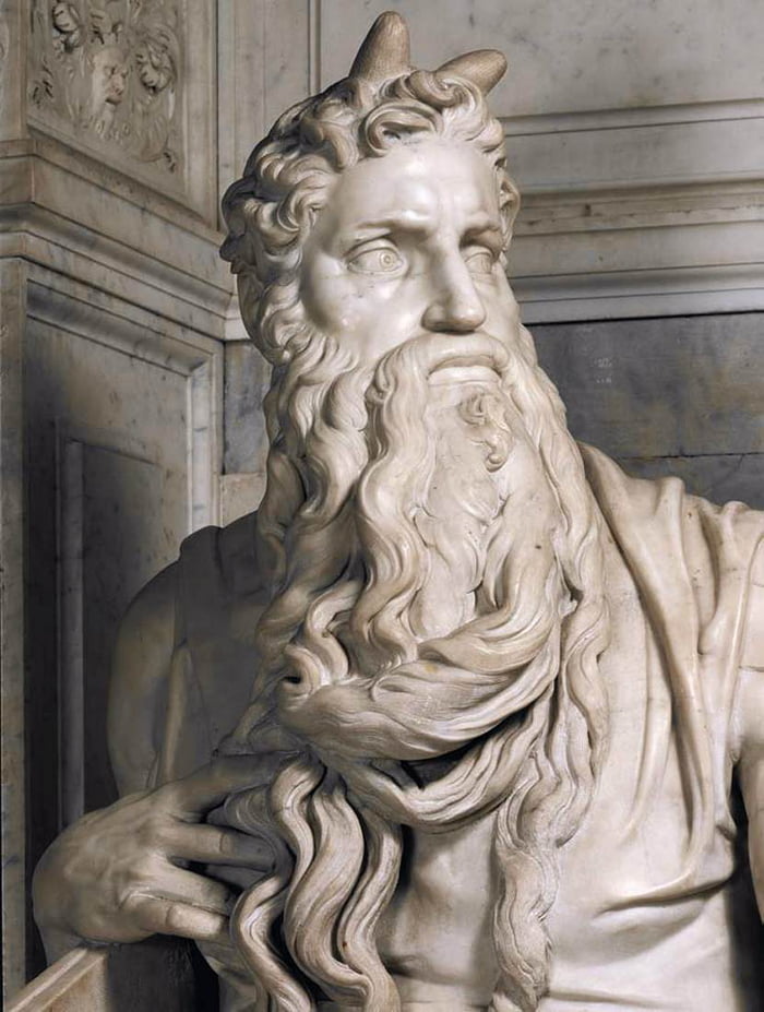 Michelangelo's Moses has horns because a 1st century historian ...