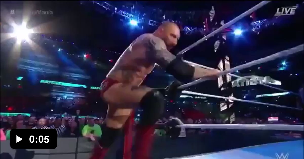 Fail entrancer of Batista at WrestleMania 35 - 9GAG