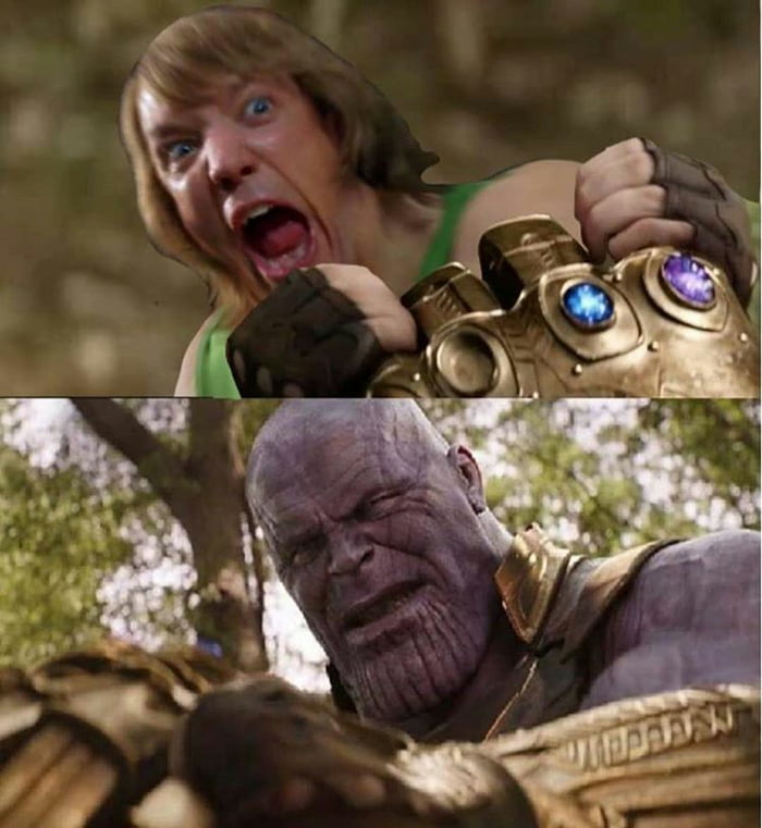 Only Shaggy can kill Thanos 9GAG