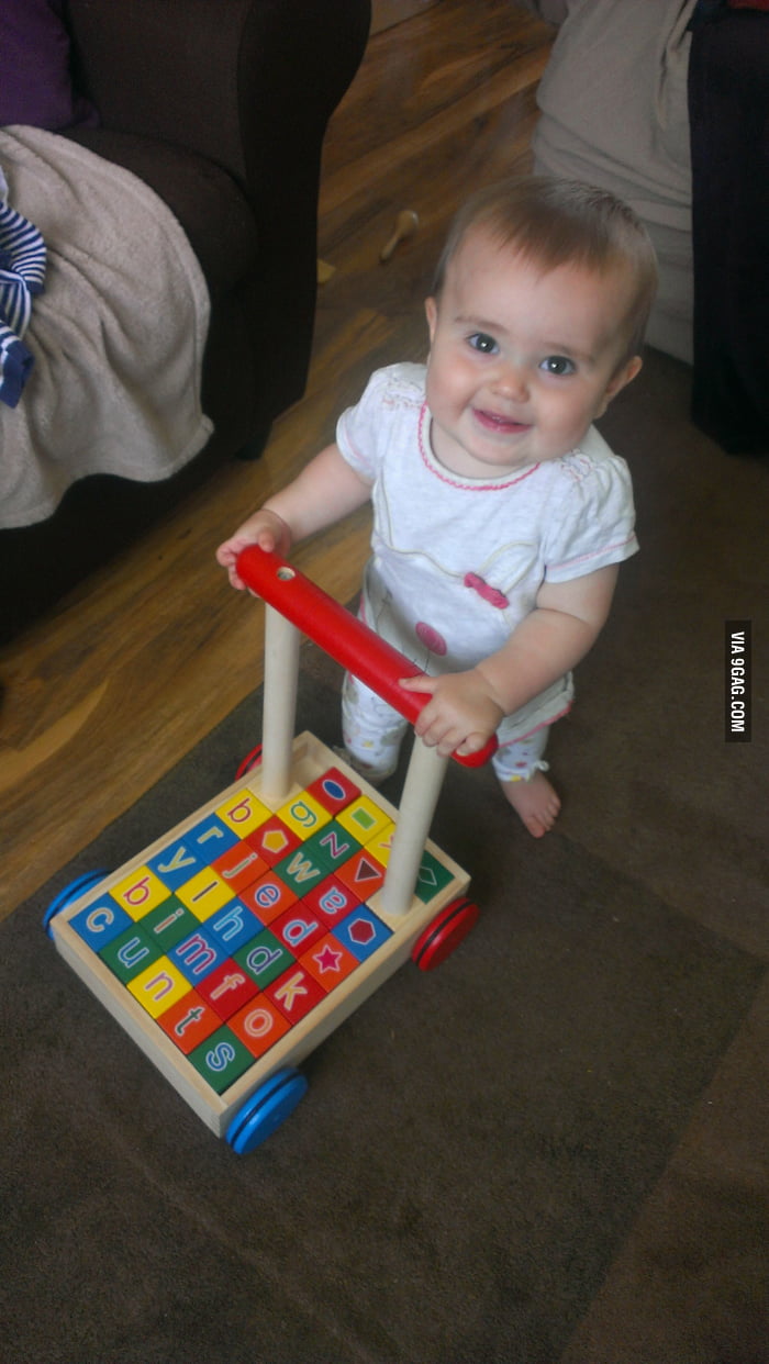 Noticed something wrong on the baby walker! 9GAG