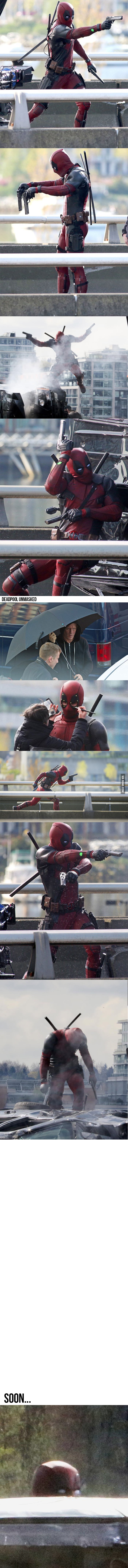 Close-Up Photos Of "Deadpool" On The Set Are Leaked, Excitement Intensified!