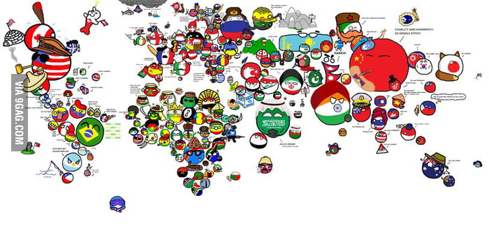 Countryball World Map :D - 9GAG