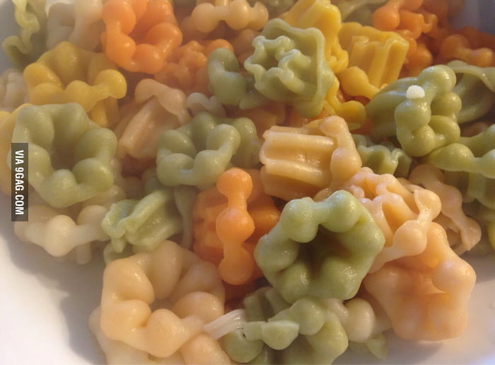 I bought some "flower" shaped pasta. I'm conflicted about eating it. 9GAG