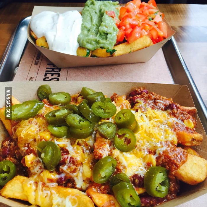 Chilli Cheese Fries & Tijuana Street Fries 9GAG