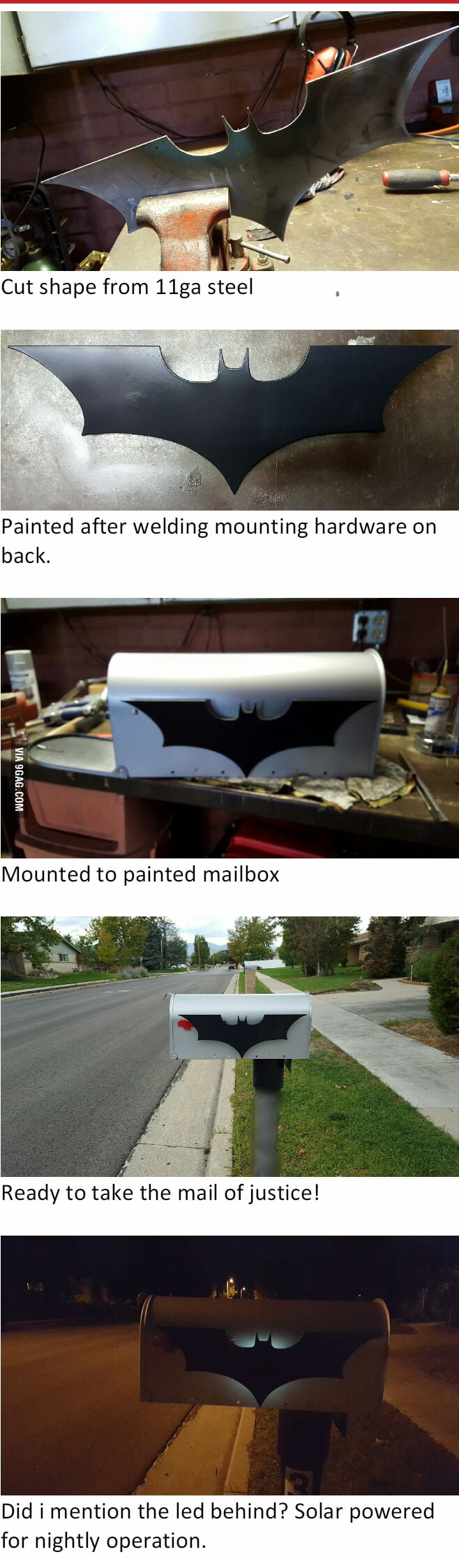 My Bat Man mailbox, what do you think? - 9GAG