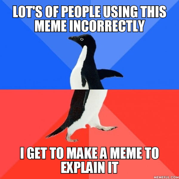 There Are 2 Kinds Of This Penguin Meme The Order Of Colour Changes But The Meaning Of The Colour Stays The Same 9gag