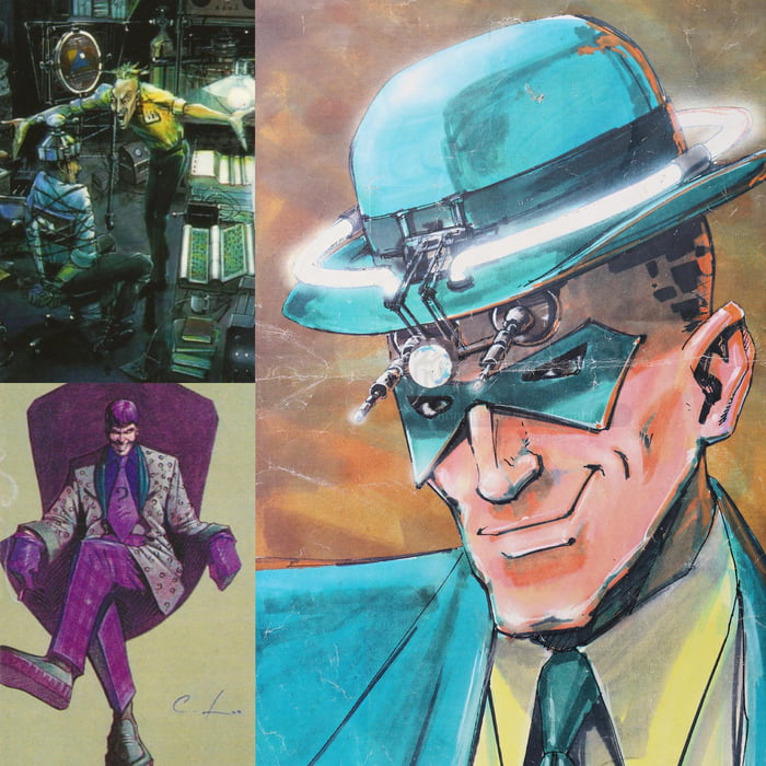 Riddler’s concept art for Batman Forever (1995) - 9GAG