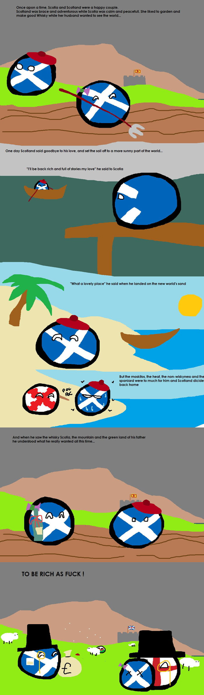 Finally Countryball Section Now Here A Comic Of Scotland 9GAG