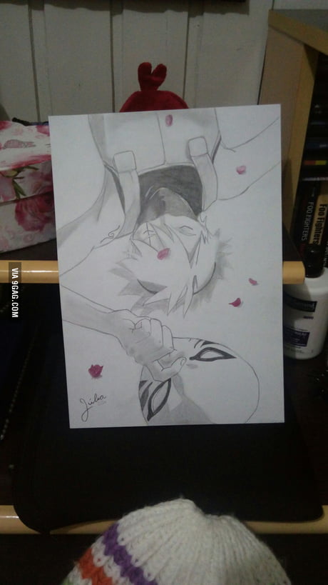 My Fresh Draw Of Kakashi Hatake Anbu 2 Nights Working On It 9gag